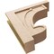 Ekena Millwork 9"W x 36"D x 36"H Thin Alma Rough Cedar Woodgrain TimberThane Corbel, Primed Tan CORUR09X36X36ALMRCPR - alternate 6